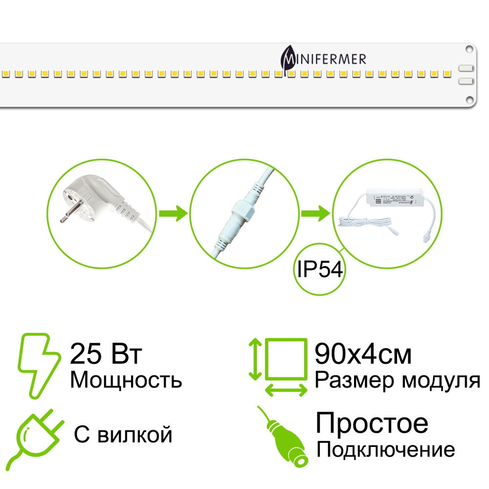 Пластина Quantum line 90 см, 4 см