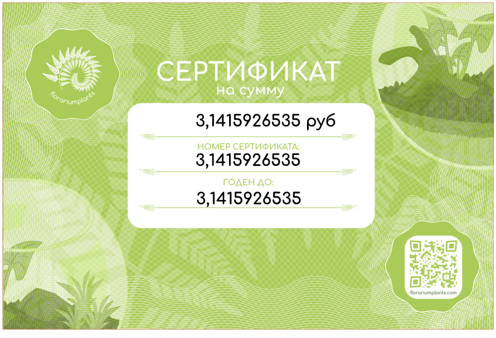 Подарочный сертификат на 5000 рублей